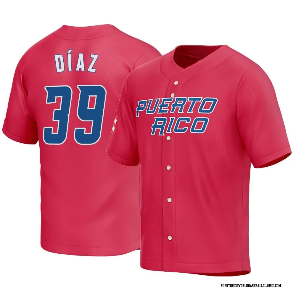 Men's Edwin Diaz Puerto Rico Baseball Replica Red 2023 World