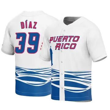 2017 World Baseball Classic: Diaz #39 Puerto Rico Road Jersey