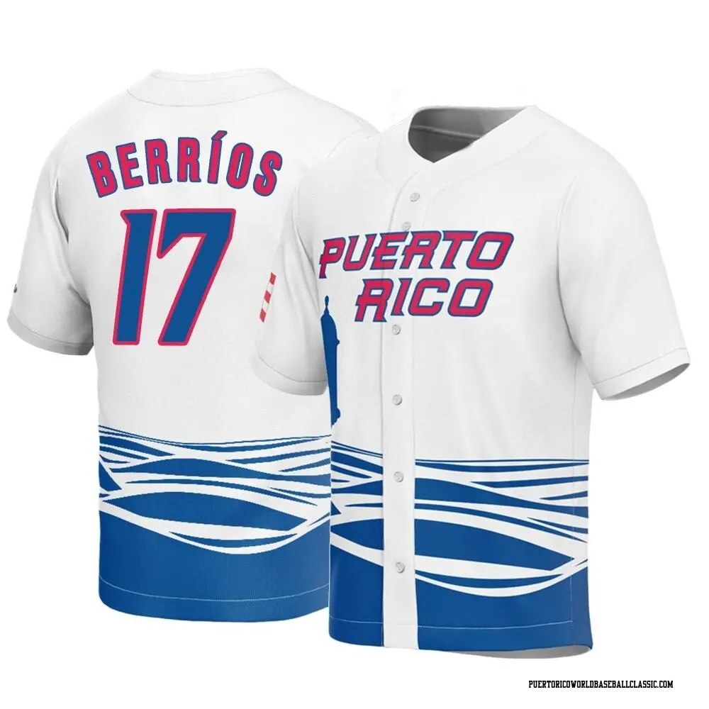 Men's Jose Berrios Puerto Rico Baseball Replica White 2023 World ...