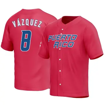 Christian Vazquez 8 Puerto Rico Baseball 2023 World Baseball Classic J -  Jersey Teams Store