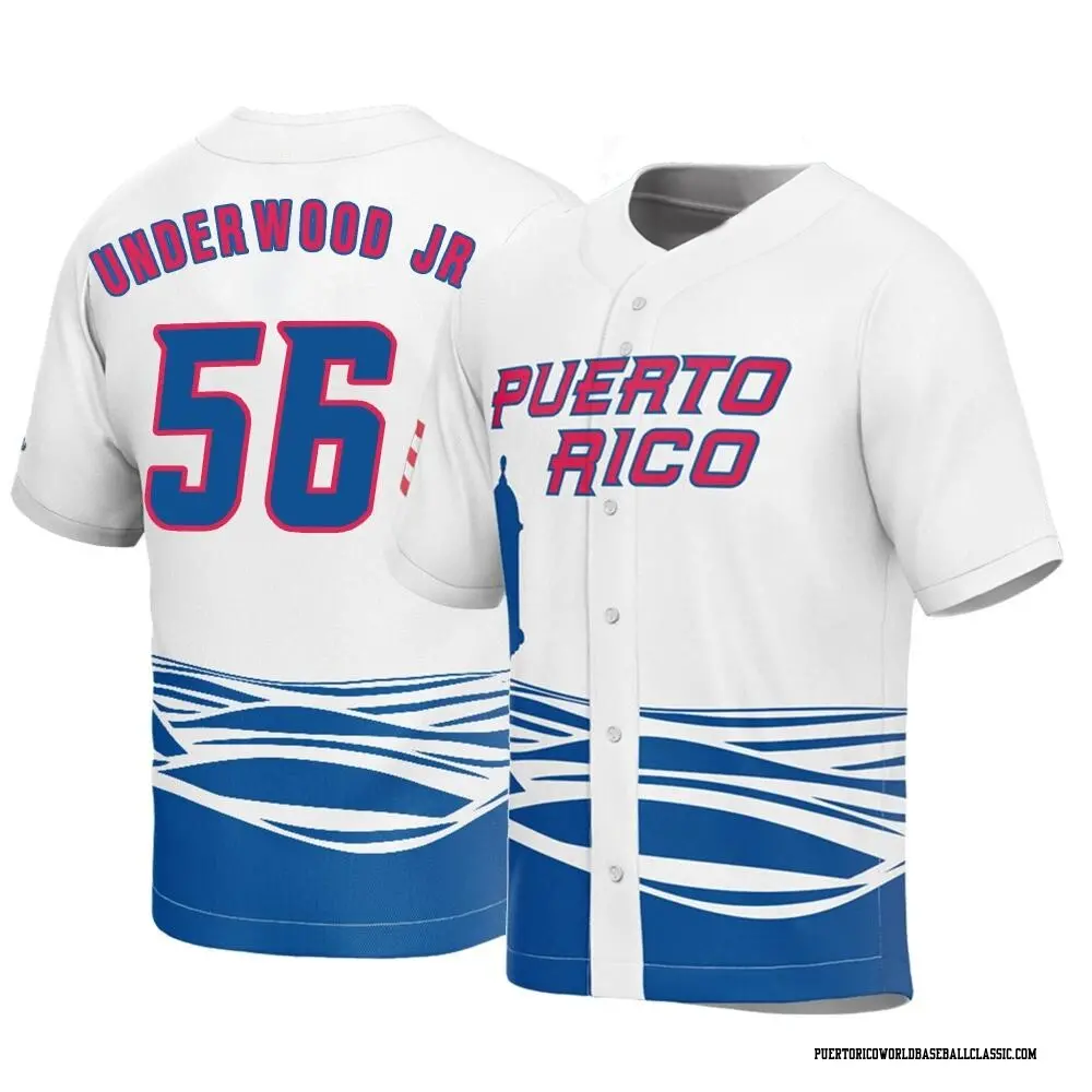 Youth Duane Underwood Jr. Puerto Rico Baseball Replica White 2023 World